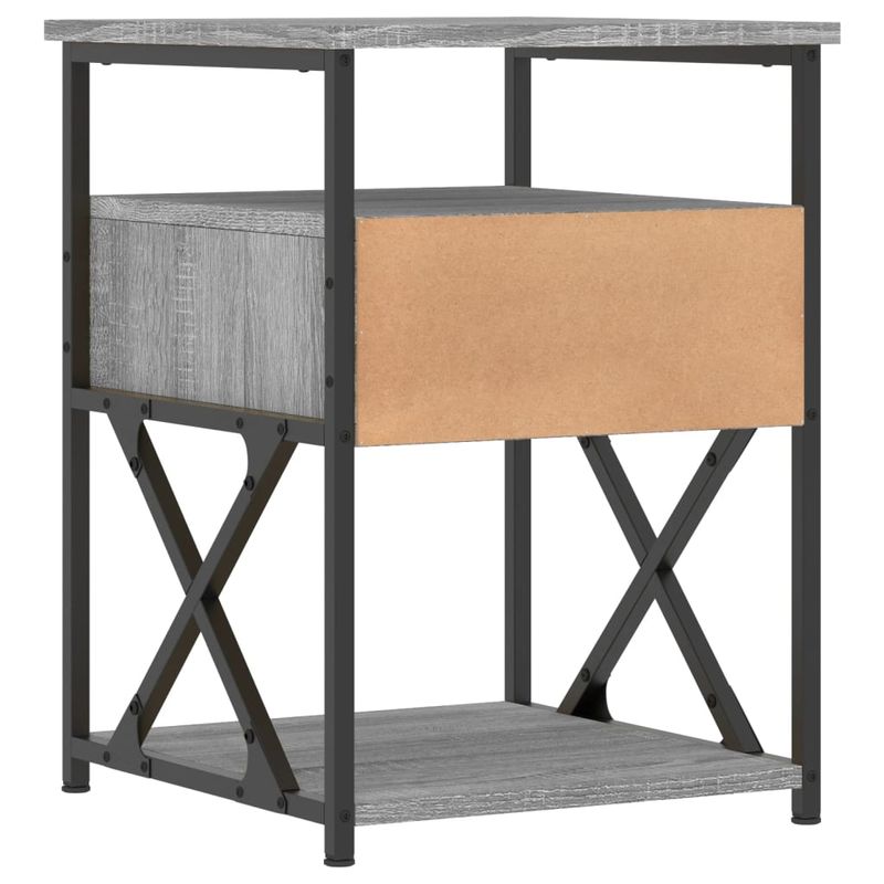 Casa si Gradina - Mobilier - Comode si corpuri - Noptiere - Noptiere, 2 buc., gri sonoma, 40x42x55 cm, lemn prelucrat - Infinity.ro