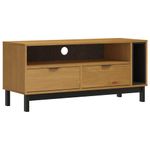 Casa si Gradina - Mobilier - Comode si corpuri - Comode - Dulap TV „FLAM” 110x40x50 cm, lemn masiv de pin - Infinity.ro