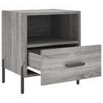 Casa si Gradina - Mobilier - Comode si corpuri - Noptiere - Noptiere, 2 buc., gri sonoma, 40x35x47,5 cm, lemn compozit - Infinity.ro