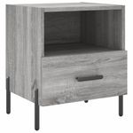 Casa si Gradina - Mobilier - Comode si corpuri - Noptiere - Noptiere, 2 buc., gri sonoma, 40x35x47,5 cm, lemn compozit - Infinity.ro