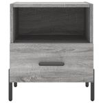 Casa si Gradina - Mobilier - Comode si corpuri - Noptiere - Noptiere, 2 buc., gri sonoma, 40x35x47,5 cm, lemn compozit - Infinity.ro