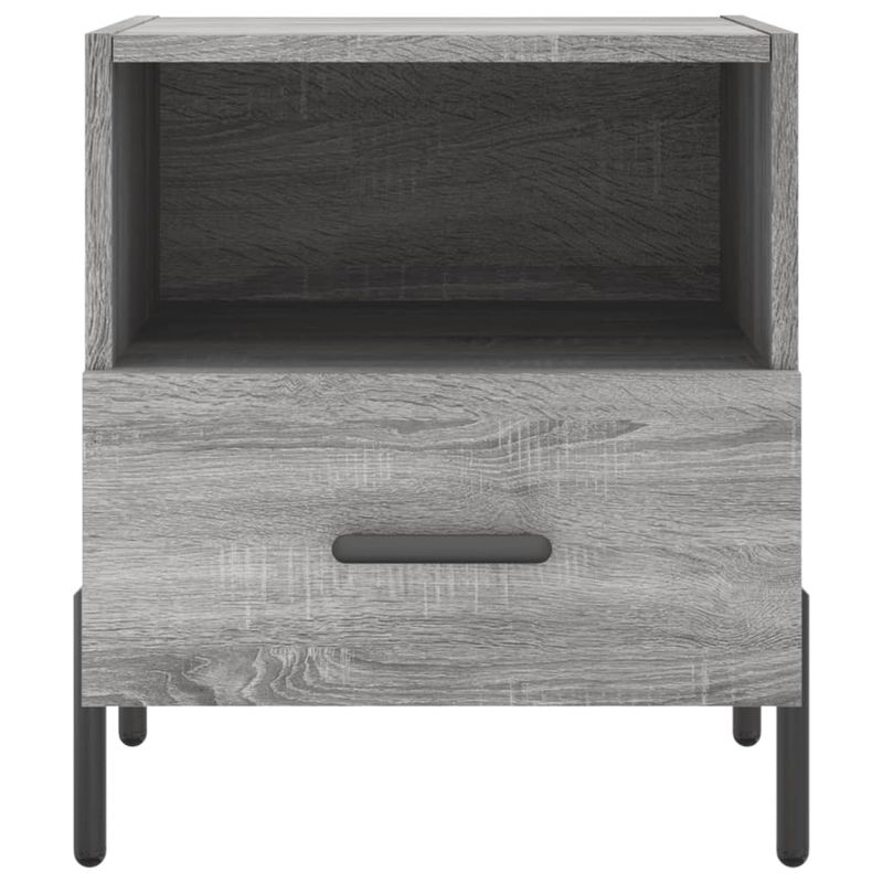 Casa si Gradina - Mobilier - Comode si corpuri - Noptiere - Noptiere, 2 buc., gri sonoma, 40x35x47,5 cm, lemn compozit - Infinity.ro
