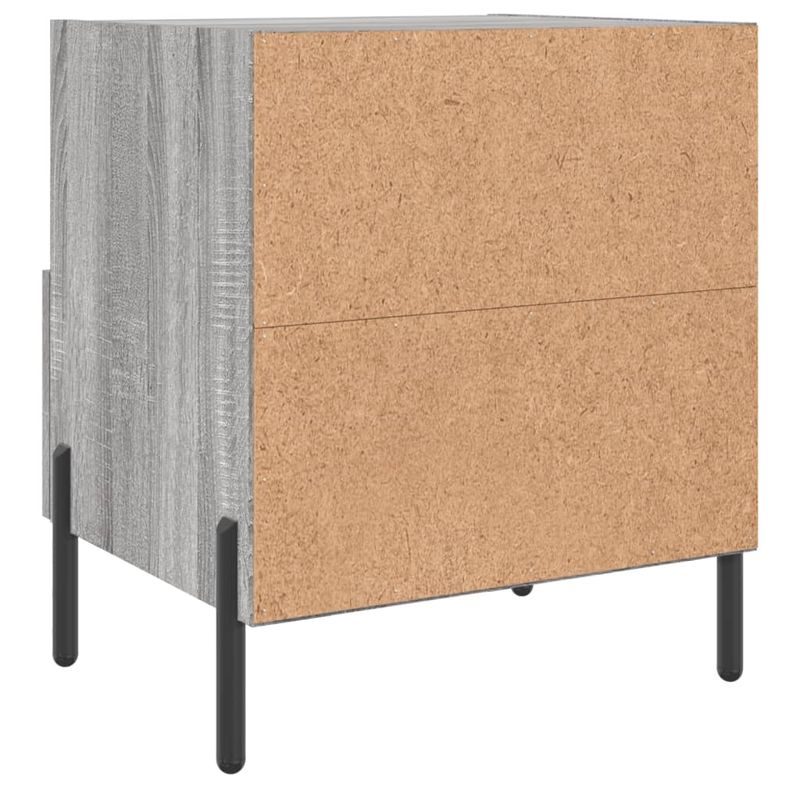 Casa si Gradina - Mobilier - Comode si corpuri - Noptiere - Noptiere, 2 buc., gri sonoma, 40x35x47,5 cm, lemn compozit - Infinity.ro