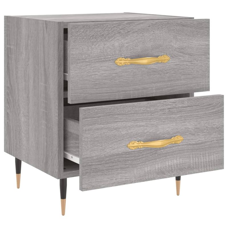 Casa si Gradina - Mobilier - Comode si corpuri - Noptiere - Noptiera, gri sonoma, 40x35x47,5 cm, lemn compozit - Infinity.ro