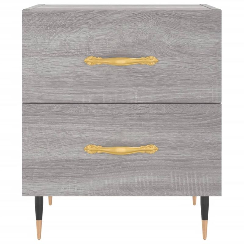 Casa si Gradina - Mobilier - Comode si corpuri - Noptiere - Noptiera, gri sonoma, 40x35x47,5 cm, lemn compozit - Infinity.ro