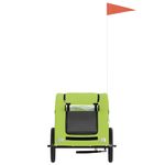 Petshop - Accesorii petshop - Culcusuri si custi - Genti si articole transport - Remorca de bicicleta animale companie, verde textil oxford/fier, mărime 125x63x66 cm - Infinity.ro
