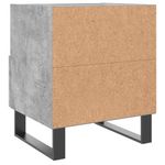 Casa si Gradina - Mobilier - Comode si corpuri - Noptiere - Noptiera, gri beton, 40x35x47,5 cm, lemn compozit - Infinity.ro