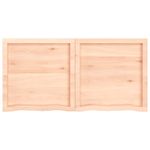 Casa si Gradina - Mobilier - Mobilier baie - Blaturi baie - Blat de baie, 120x60x(2-6) cm, lemn masiv netratat - Infinity.ro