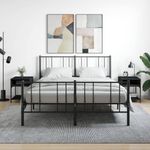Casa si Gradina - Mobilier - Comode si corpuri - Noptiere - Noptiere, 2 buc., negru, 40x41x50 cm, lemn compozit - Infinity.ro