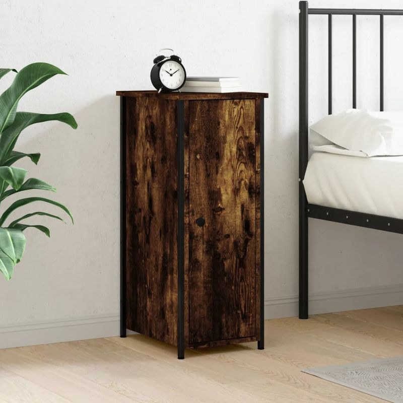 Casa si Gradina - Mobilier - Comode si corpuri - Noptiere - Noptiera, stejar fumuriu, 32x42x80 cm, lemn compozit - Infinity.ro