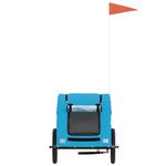 Petshop - Accesorii petshop - Culcusuri si custi - Genti si articole transport - Remorca de bicicleta animale companie, albastru, oxford/fier, mărime 125x63x66 cm - Infinity.ro