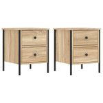 Casa si Gradina - Mobilier - Comode si corpuri - Noptiere - Noptiere, 2 buc., stejar sonoma, 40x42x50 cm, lemn compozit - Infinity.ro