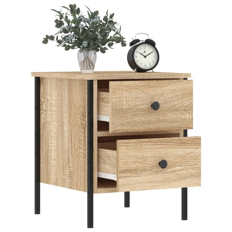 Casa si Gradina - Mobilier - Comode si corpuri - Noptiere - Noptiere, 2 buc., stejar sonoma, 40x42x50 cm, lemn compozit - Infinity.ro