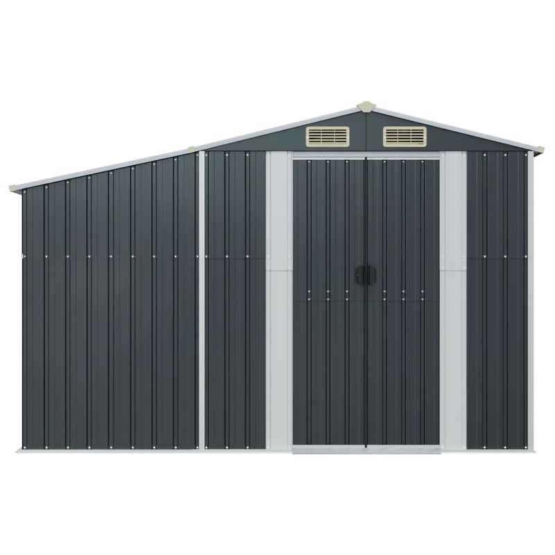 Casa si Gradina - Gradina si terasa - Casute de gradina - Sopron de gradina, antracit, 277x93x179 cm, otel galvanizat - Infinity.ro