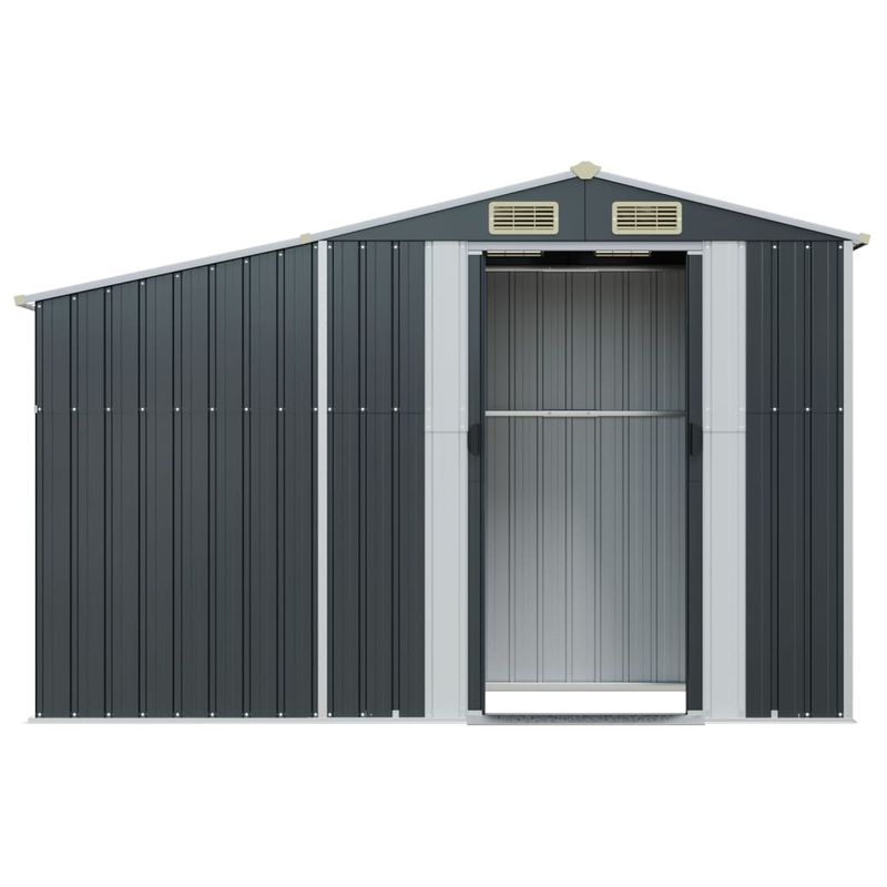 Casa si Gradina - Gradina si terasa - Casute de gradina - Sopron de gradina, antracit, 277x93x179 cm, otel galvanizat - Infinity.ro