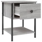 Casa si Gradina - Mobilier - Comode si corpuri - Noptiere - Noptiere, 2 buc., gri sonoma, 34x35,5x45 cm, lemn compozit - Infinity.ro