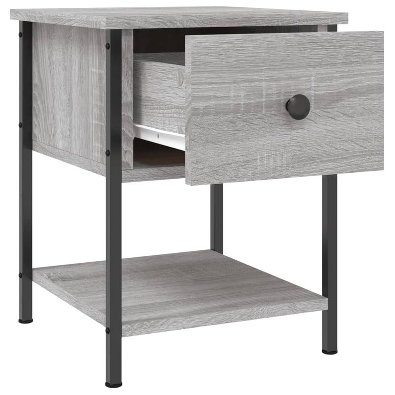 Casa si Gradina - Mobilier - Comode si corpuri - Noptiere - Noptiere, 2 buc., gri sonoma, 34x35,5x45 cm, lemn compozit - Infinity.ro
