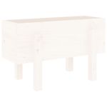 Casa si Gradina - Gradinarit si plante - Plante si ghivece - Ghivece si suporturi - Jardiniera de gradina, alb, 62x30x38 cm, lemn masiv de pin - Infinity.ro