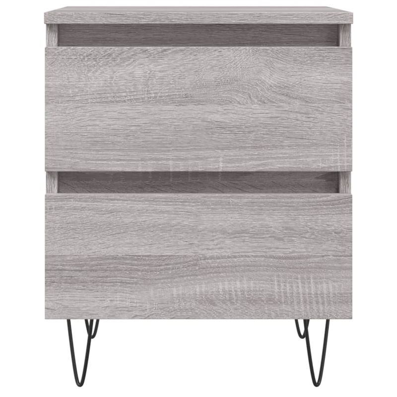 Casa si Gradina - Mobilier - Comode si corpuri - Noptiere - Noptiere, 2 buc., gri sonoma, 40x35x50 cm, lemn compozit - Infinity.ro