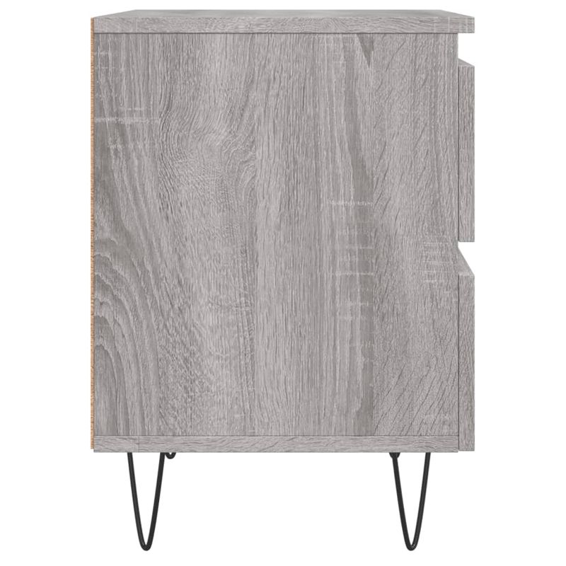 Casa si Gradina - Mobilier - Comode si corpuri - Noptiere - Noptiere, 2 buc., gri sonoma, 40x35x50 cm, lemn compozit - Infinity.ro