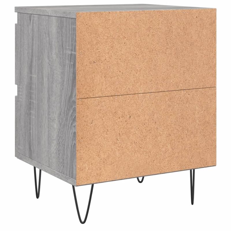 Casa si Gradina - Mobilier - Comode si corpuri - Noptiere - Noptiere, 2 buc., gri sonoma, 40x35x50 cm, lemn compozit - Infinity.ro