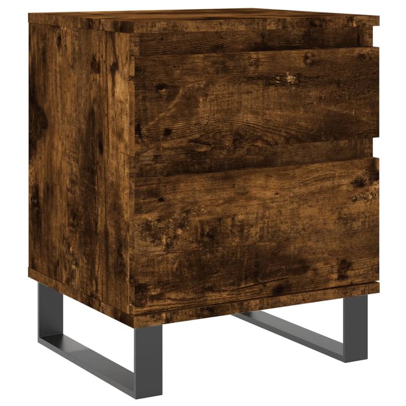 Casa si Gradina - Mobilier - Comode si corpuri - Noptiere - Noptiere, 2 buc., stejar fumuriu, 40x35x50 cm, lemn compozit - Infinity.ro