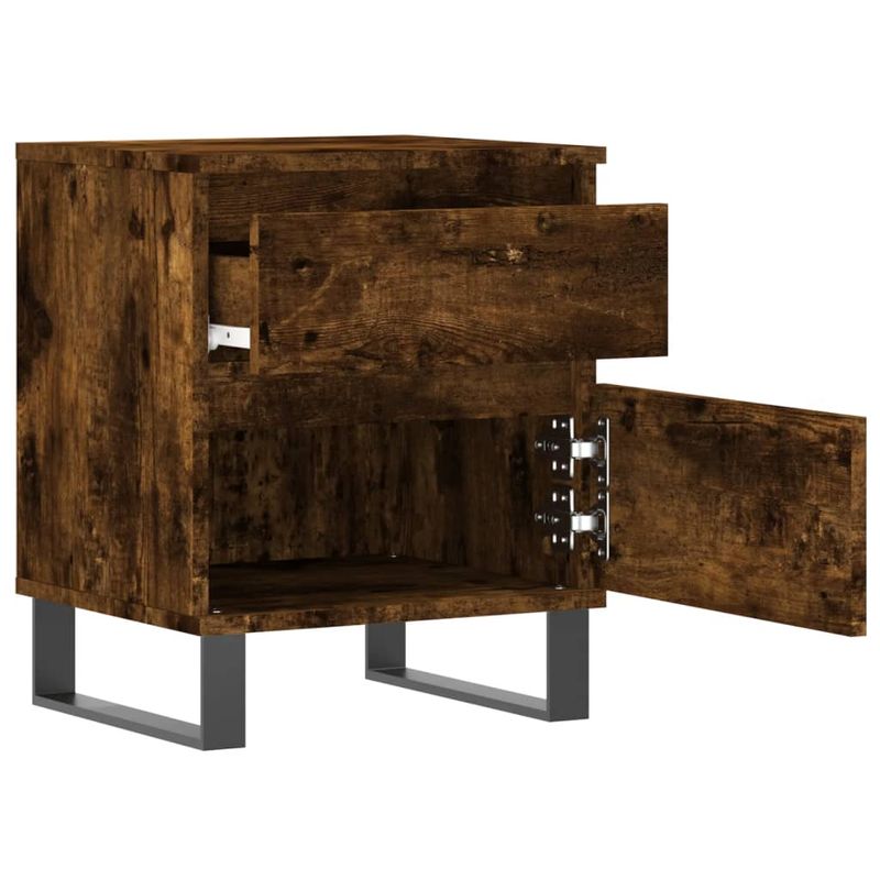 Casa si Gradina - Mobilier - Comode si corpuri - Noptiere - Noptiere, 2 buc., stejar fumuriu, 40x35x50 cm, lemn compozit - Infinity.ro