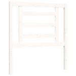 Casa si Gradina - Mobilier - Paturi si accesorii - Paturi - Cadru de pat cu tablie single mic, alb, lemn masiv - Infinity.ro