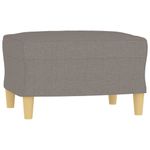 Casa si Gradina - Mobilier - Seturi de mobilier - Seturi living - Set de canapea cu perne, 3 piese, gri taupe, material textil - Infinity.ro