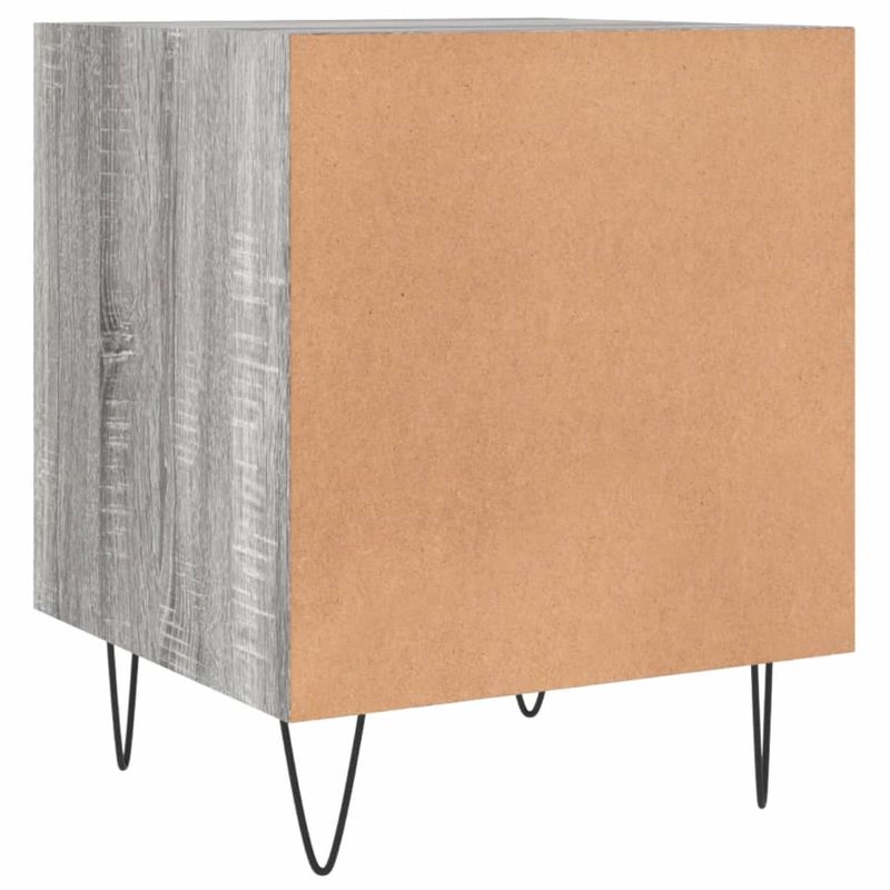 Casa si Gradina - Mobilier - Comode si corpuri - Noptiere - Noptiera, gri sonoma, 40x40x50 cm, lemn compozit - Infinity.ro