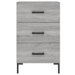 Casa si Gradina - Mobilier - Comode si corpuri - Noptiere - Noptiera, gri sonoma, 40x40x66 cm, lemn compozit - Infinity.ro