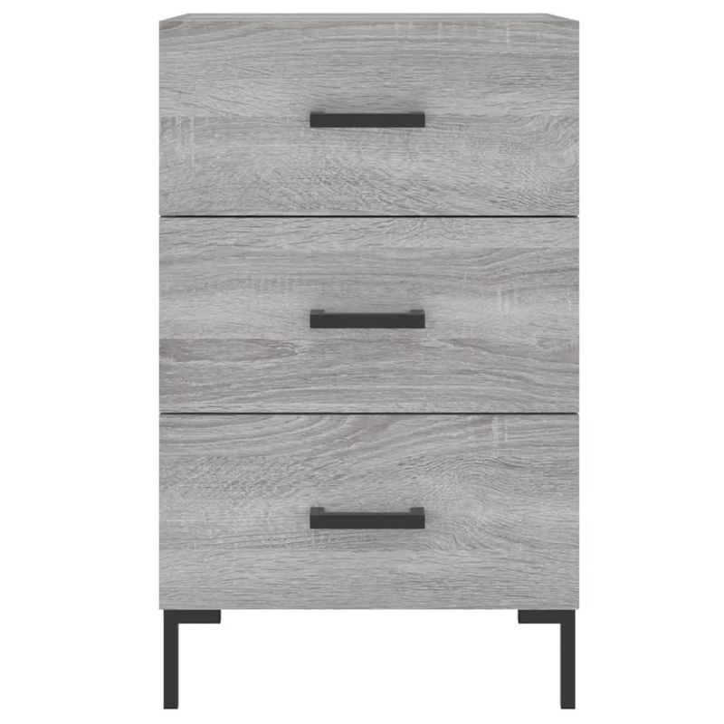 Casa si Gradina - Mobilier - Comode si corpuri - Noptiere - Noptiera, gri sonoma, 40x40x66 cm, lemn compozit - Infinity.ro