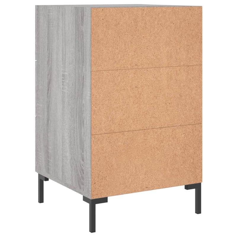 Casa si Gradina - Mobilier - Comode si corpuri - Noptiere - Noptiera, gri sonoma, 40x40x66 cm, lemn compozit - Infinity.ro