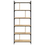 Casa si Gradina - Mobilier - Biblioteci si rafturi - Biblioteci - Biblioteca cu 6 niveluri, stejar sonoma, 76x32x192 cm, lemn - Infinity.ro