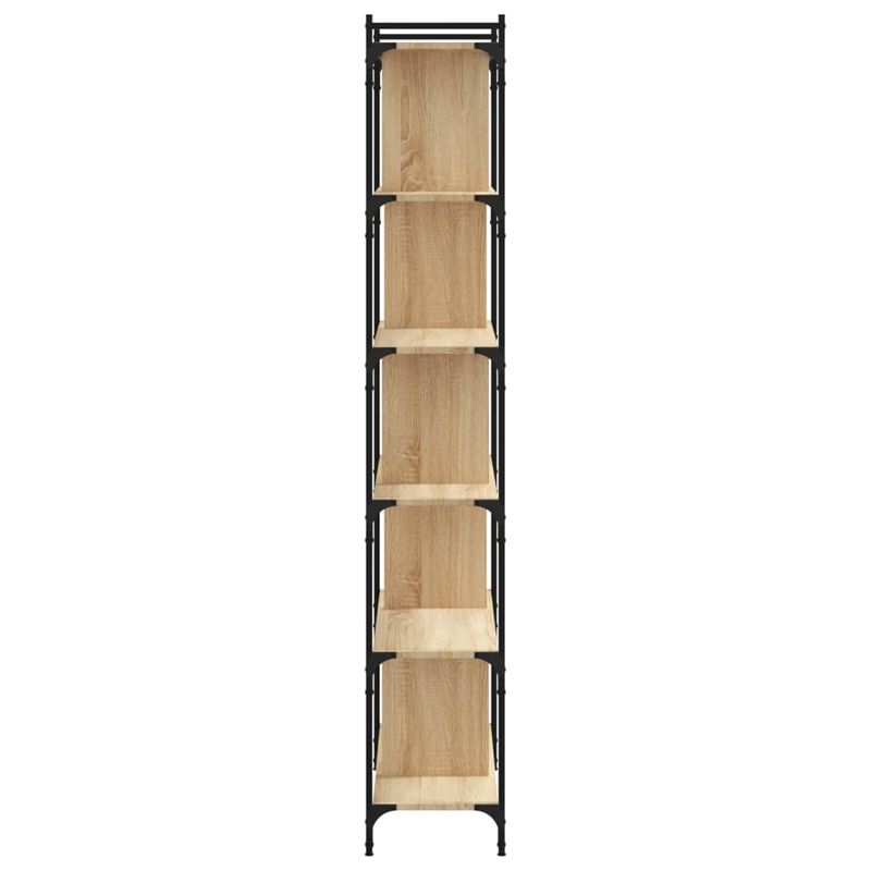 Casa si Gradina - Mobilier - Biblioteci si rafturi - Biblioteci - Biblioteca cu 6 niveluri, stejar sonoma, 76x32x192 cm, lemn - Infinity.ro