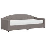 Casa si Gradina - Mobilier - Paturi si accesorii - Paturi - Pat de zi cu saltea, gri taupe, 80x200 cm, textil - Infinity.ro