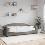 Casa si Gradina - Mobilier - Paturi si accesorii - Paturi - Pat de zi cu saltea, gri taupe, 80x200 cm, textil - Infinity.ro
