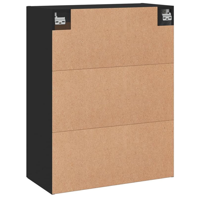 Casa si Gradina - Mobilier - Comode si corpuri - Comode - Dulapuri montate pe perete, 2 buc, negru, lemn prelucrat - Infinity.ro