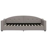 Casa si Gradina - Mobilier - Paturi si accesorii - Paturi - Pat de zi cu saltea, gri taupe, 80x200 cm, textil - Infinity.ro