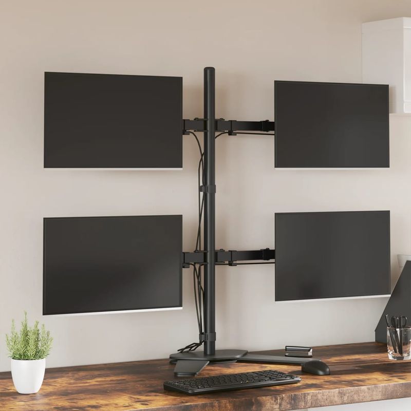 TV, Audio-Video si Foto - Accesorii TV si audio - Suporturi TV - Suport de perete pentru monitor VESA 75/100 mm, negru, otel - Infinity.ro