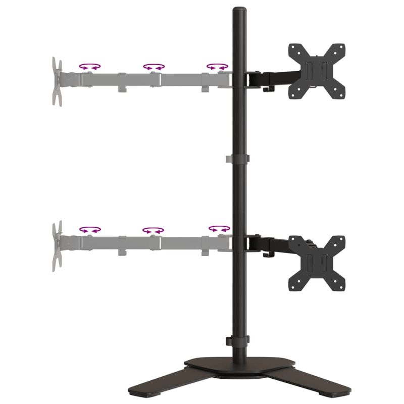 TV, Audio-Video si Foto - Accesorii TV si audio - Suporturi TV - Suport de perete pentru monitor VESA 75/100 mm, negru, otel - Infinity.ro