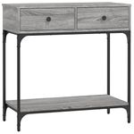 Casa si Gradina - Mobilier - Comode si corpuri - Console - Masa consola, gri sonoma, 75x34,5x75 cm, lemn prelucrat - Infinity.ro