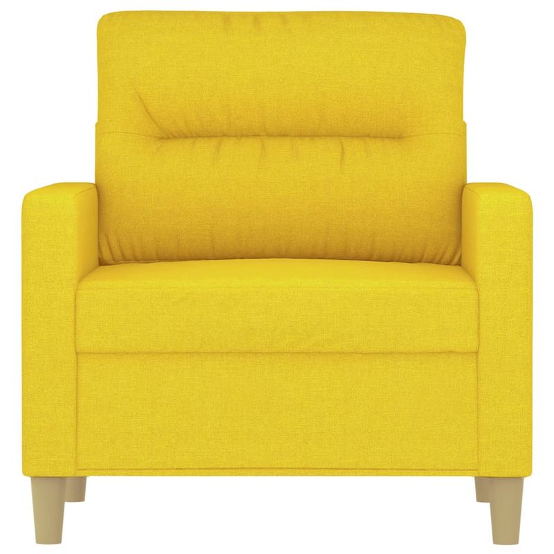 Casa si Gradina - Mobilier - Scaune si fotolii - Fotolii - Fotoliu canapea, galben deschis, 60 cm, tesatura - Infinity.ro