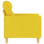 Casa si Gradina - Mobilier - Scaune si fotolii - Fotolii - Fotoliu canapea, galben deschis, 60 cm, tesatura - Infinity.ro