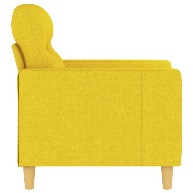 Casa si Gradina - Mobilier - Scaune si fotolii - Fotolii - Fotoliu canapea, galben deschis, 60 cm, tesatura - Infinity.ro
