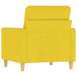Casa si Gradina - Mobilier - Scaune si fotolii - Fotolii - Fotoliu canapea, galben deschis, 60 cm, tesatura - Infinity.ro