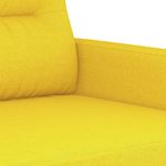 Casa si Gradina - Mobilier - Scaune si fotolii - Fotolii - Fotoliu canapea, galben deschis, 60 cm, tesatura - Infinity.ro