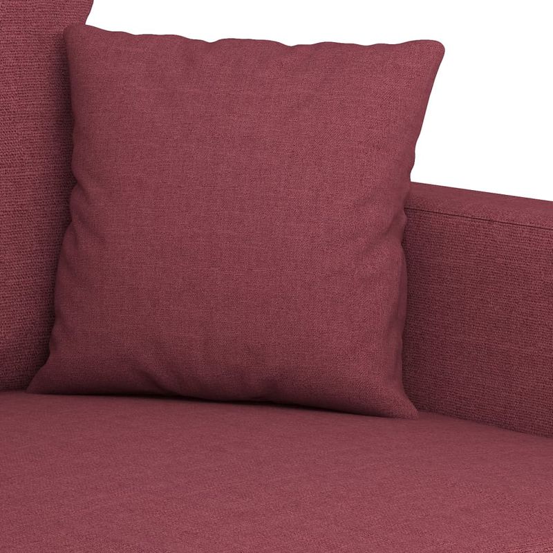 Casa si Gradina - Mobilier - Seturi de mobilier - Seturi living - Set canapea cu perne, 2 piese, rosu vin, material textil - Infinity.ro