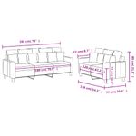 Casa si Gradina - Mobilier - Seturi de mobilier - Seturi living - Set canapea cu perne, 2 piese, rosu vin, material textil - Infinity.ro