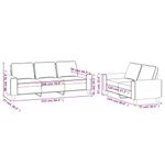 Casa si Gradina - Mobilier - Seturi de mobilier - Seturi living - Set de canapele, 2 piese, gri inchis, material textil - Infinity.ro